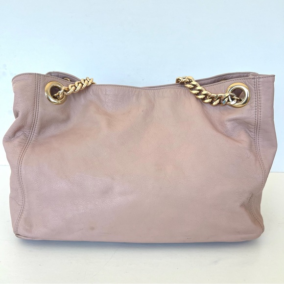 VALENTINO by Mario Valentino Luisa 2 Signature Pink Leather Large Shoulder Tote - Picture 5 of 13